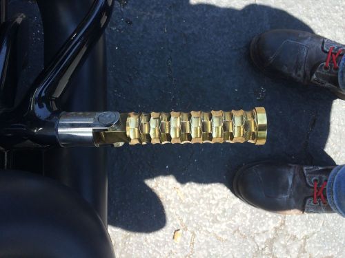 Custom brass harley pegs