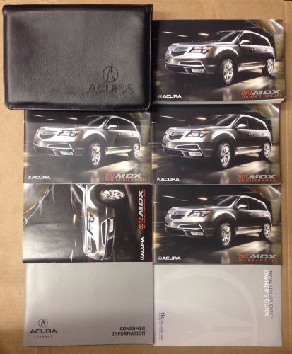 2012 acura mdx owner&#039;s manual with case