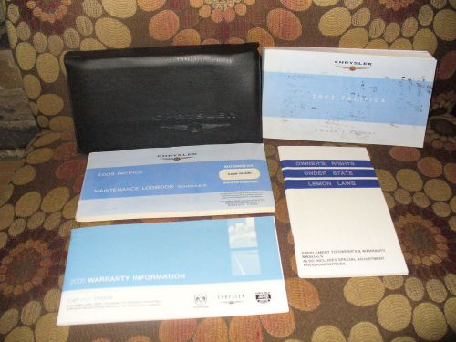 2005 05 chrysler pacifica owners manual with case 91