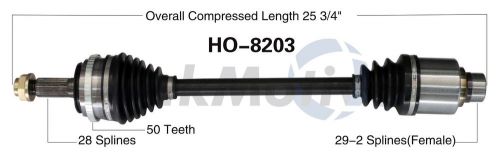 New cv axle shaft fits 2003-2004 honda pilot  surtrack perf axles (was w