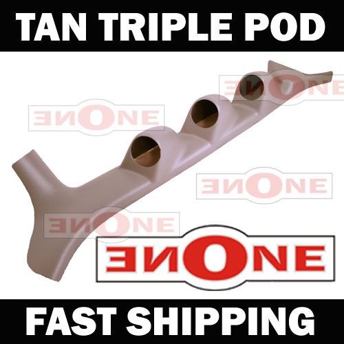 92-97 ford f250 f350 diesel engine tan triple gauge a pillar pod abs plastic