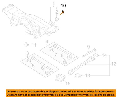 Subaru oem 93-07 impreza rear suspension-alignment cam 20540aa111