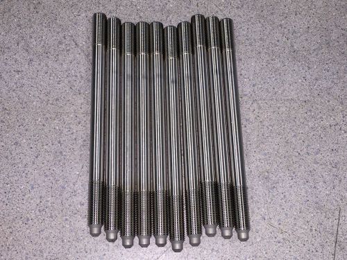 10 new nascar a1 technologies 3/8&#034; fine thread stainless steel studs 5 1/2&#034; long