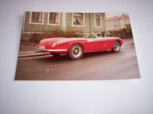 Orig. col. photo 1958 ferrari 250 gt pininfarina spider, rhd, sweden, 3/4 rear