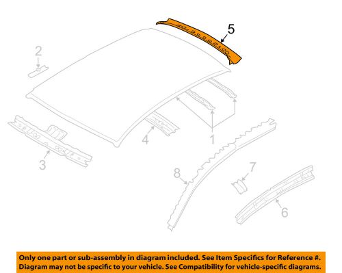 Subaru oem 12-15 impreza roof-rear header 53410fj0109p