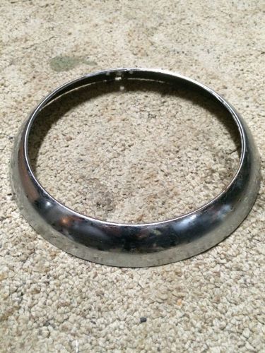 Cj5 chrome headlight trim ring. willys jeep. 63 original