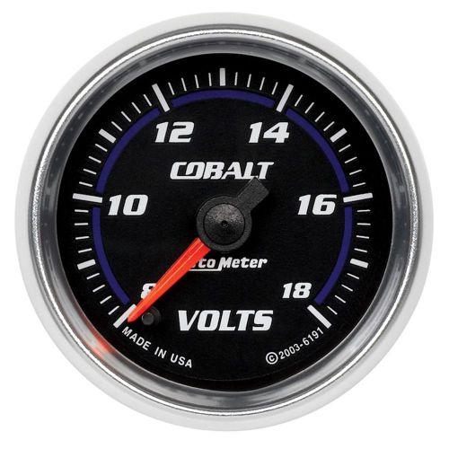 Auto meter 6191 cobalt; electric voltmeter gauge