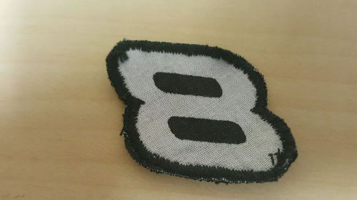 Race car patch # 8