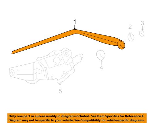 Gm oem wiper-rear arm 19120326