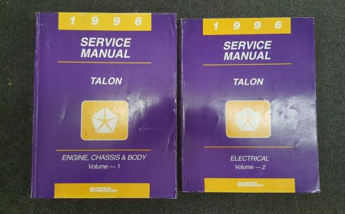 1996 eagle talon factory service manuals (2 volume set)