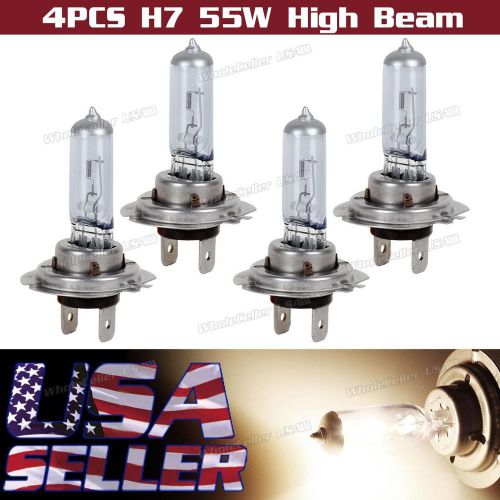 Pack4 5000k h7 high beam headlight 55w 12v high performance for audi 1996-2003