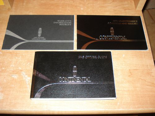 1995 lincoln continental owners manual set original rare glove box books