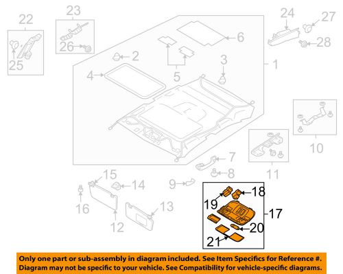 Subaru oem 2007 legacy-map light 84621ag41a