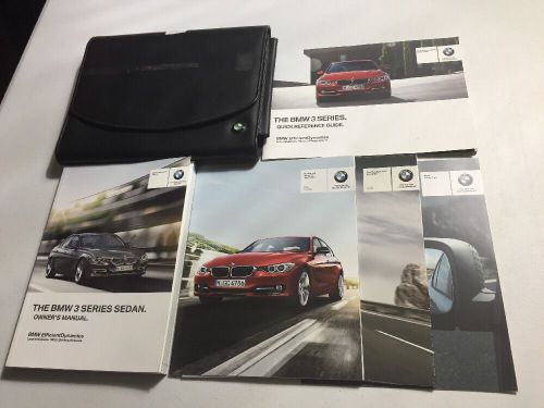 2012 bmw 3 series 320i navigation 328i 335i sedan owners manual set w/ case