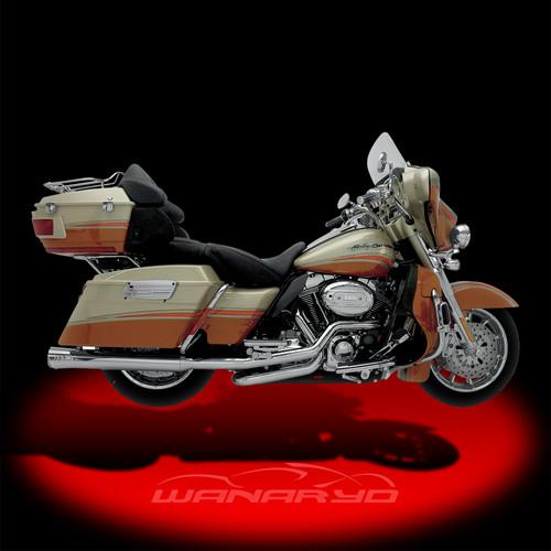 Supertrapp fatshots slip-on mufflers,chrome for 1995-2013 harley touring