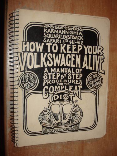 Keep your vw bug alive ghia squareback bus beetle service manual shop book