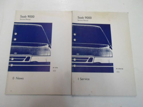 1994-1996 saab 9000 i service 0 news service manual 2 vol set stained factory***