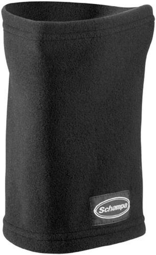 New schampa single layer neck gaiter adult fleece neck warmer, black, osfm