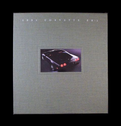 Zr-1 corvette 1991 - hardcover book - chevrolet zr1 brochure manual - lt5 coupe