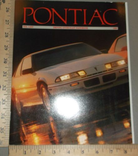 1989 pontiac deluxe firebird trans am grand prix grand am brochure