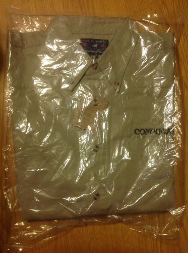 Compuware corvette racing embroidered port authority twill shirt nwt