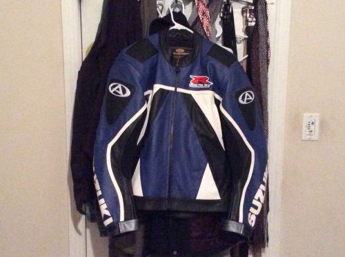 Suzuki gsxr motorcycle jacket.  blue white and black agv sport. brand new!