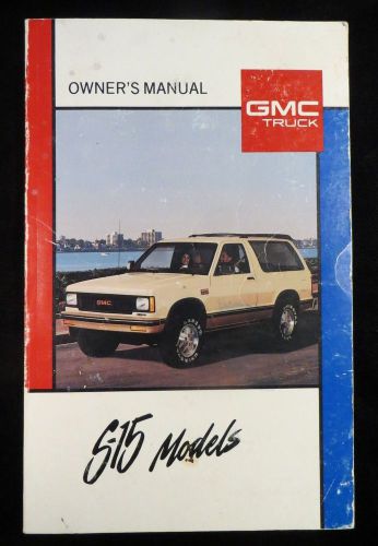 Owners manual - 1989 s-15 trucks