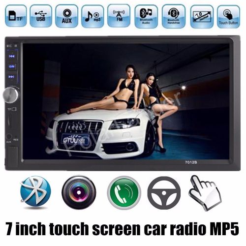 7&#039;&#039; car stereo radio 1din bluetooth usb/tf/aux/remote/eq head unit touch screen