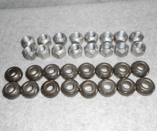 Crane chevy sbc grooved rocker arm pivot balls &amp; self-locking nuts new-old-stock