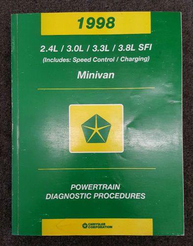 1998 dodge / chrysler / plymouth minivan powertrain factory service manual