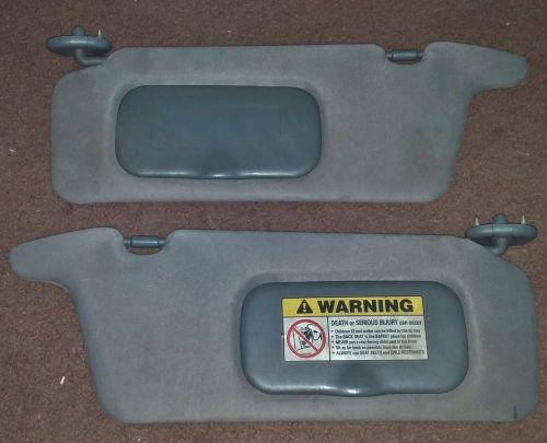 2001-2005 civic coupe sedan sunvisor sun visor set driver &amp; passenger gray