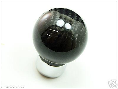 Universal real carbon fiber manual ball type shift knob weighted