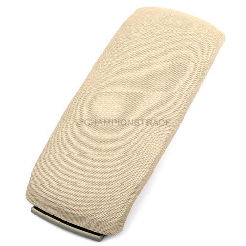 Beige cloth car center console armrest cover lid kits for audi a6 2000-2005 ct