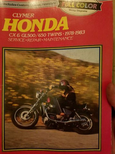 Clymer manual honda cx &amp; gl500/650 twins 1978-1983