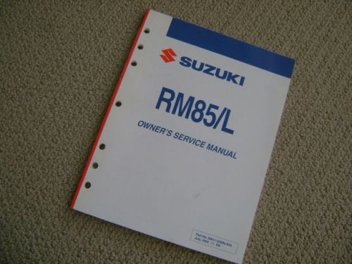 Suzuki  rm85/l  2004 others factory dealer service shop repair manual