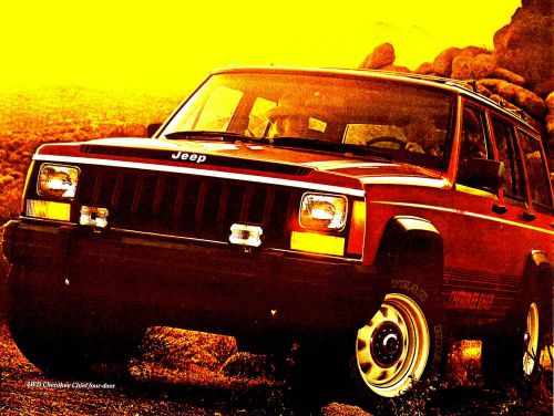 1987 jeep cherokee brochure -cherokee chief-cherokee pioneer-cherokee laredo