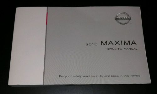 2010 nissan maxima owner&#039;s manual