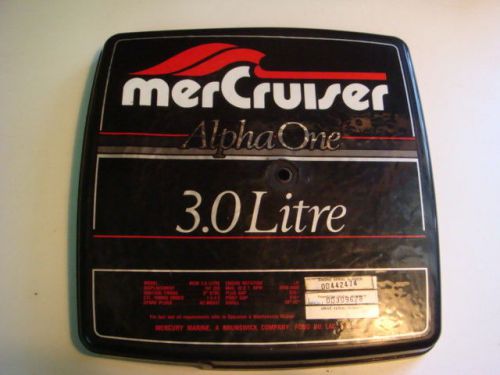 Mercruiser alpha one 3.0 litre -- engine spark arrestor/carb cover