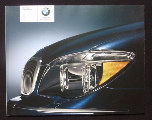 2006 bmw 7 series sedan dealer sales brochure~750i 750li 760i 760li~original