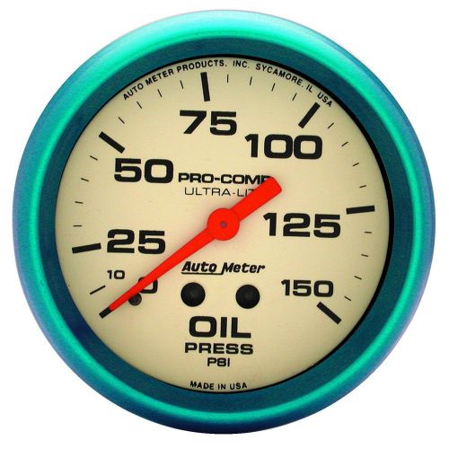 Auto meter 4223 ultra-nite; oil pressure gauge