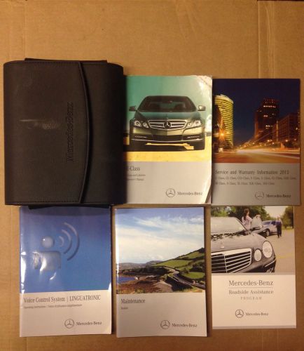 2013 mercedes-benz e-class coupe and cabriolet owner&#039;s manual with case