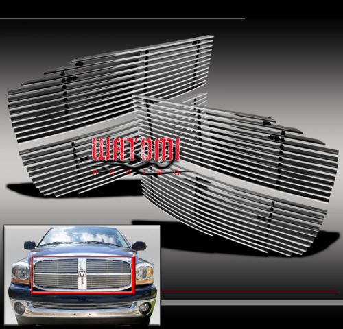 2006 2007 2008 dodge ram 1500 2500 3500 jdm front upper billet grille grill