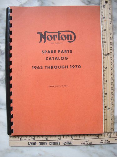 Norton motorcycle spare parts catalog 1963 - 1970 motor bikes cycles