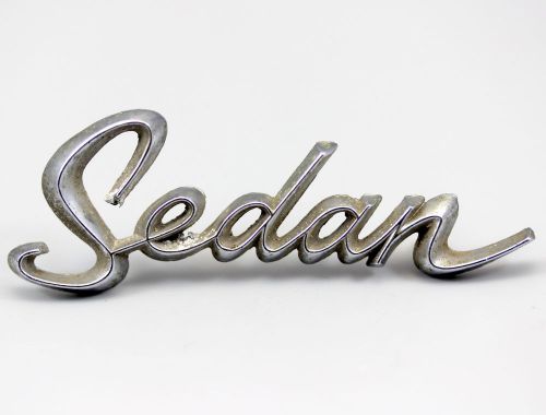 63 64 cadillac deville sedan quarter panel script emblem old used original oem