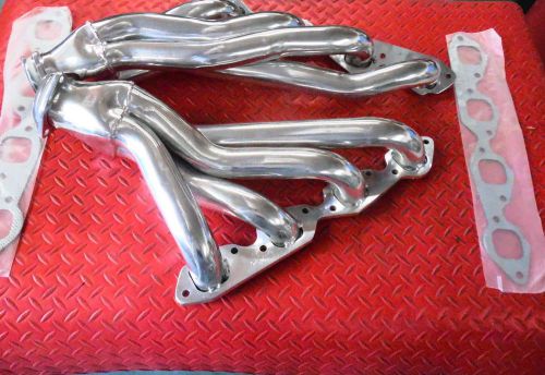 Bbc ceramic coated shorty headers big block chevrolet 3/4 length