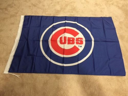 Chicago cubs garage man cave go cubs baseball flag banner  3&#039; x 5&#039; free shipping