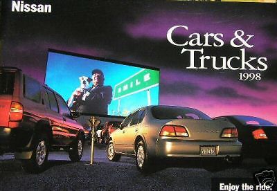 1998 nissan cars &amp; trucks sales brochure 28 pages