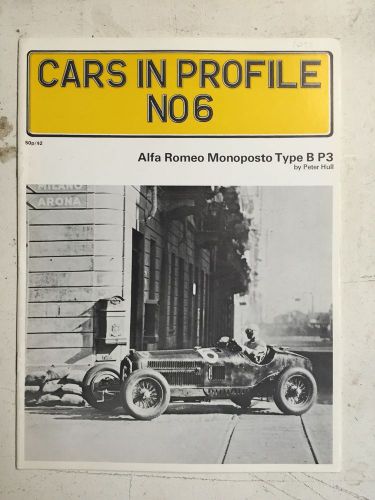 Cars in profile no 6, alfa romeo monoposto type b p3, peter hull