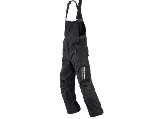 Polaris mens black ripper warm winter snowmobile snow pants bibs- medium -large