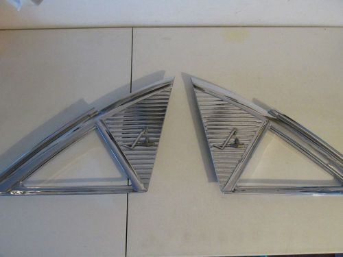 Original vintage 1956 lincoln 4 door rear vent window frame, lh rh